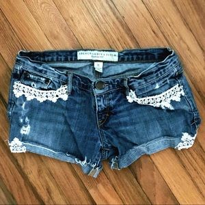Abercrombie & Fitch Lace Detail Shorts